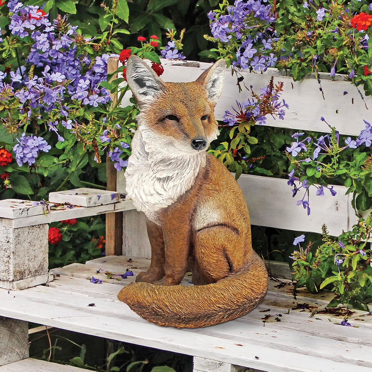 Design Toscano Fabian, the Flamboyant Fox Garden Statue
