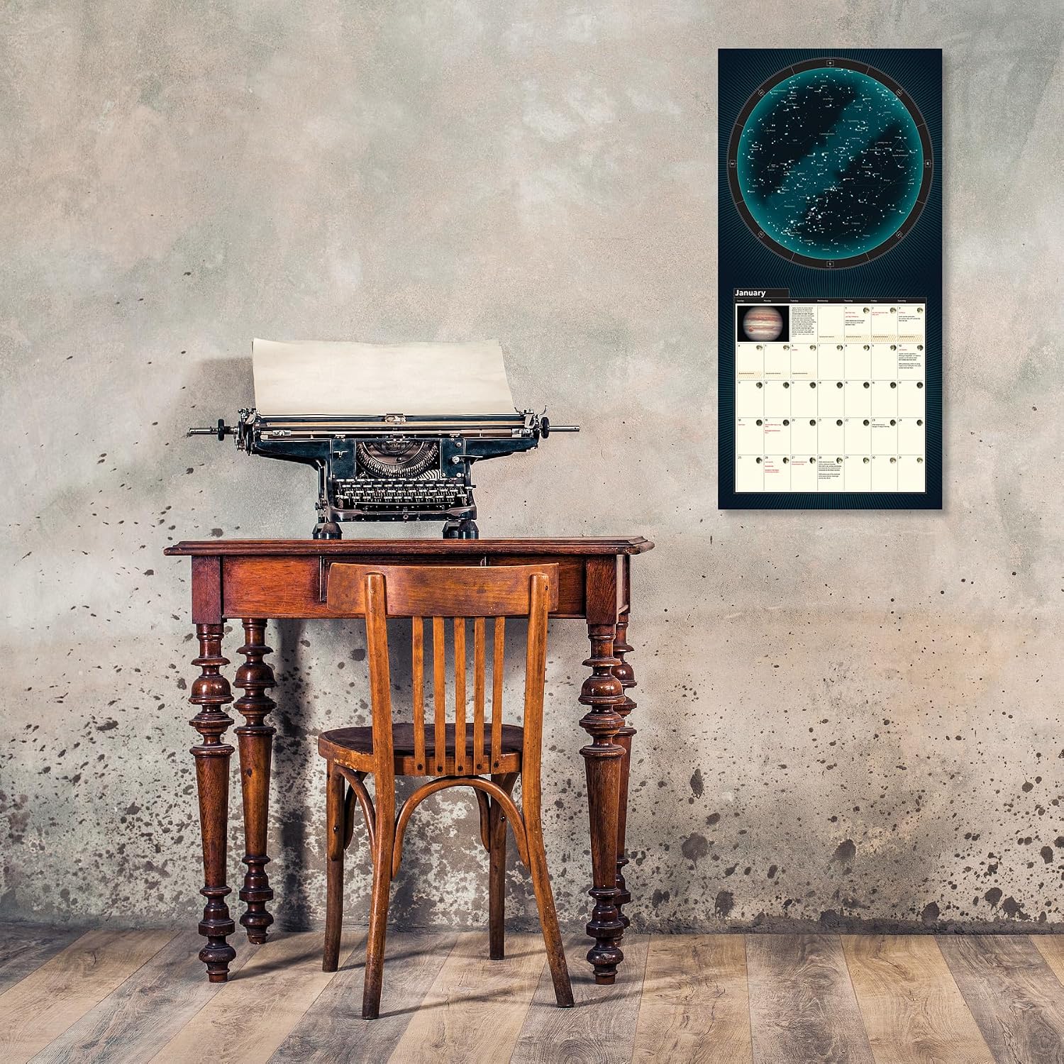 A Year of the Night Sky Wall Calendar Monthly, January-December 12'' x 12" (2026)