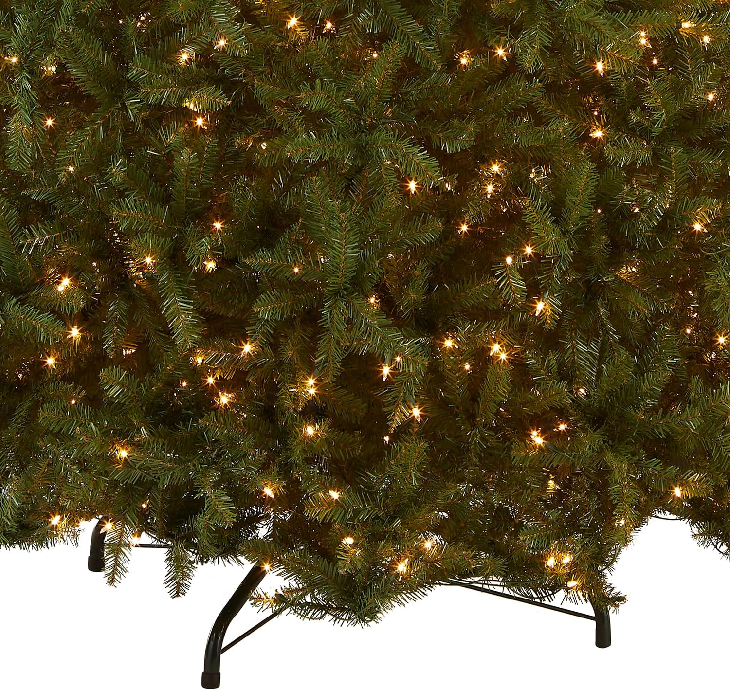 National Tree Company 7ft Pre-Lit Dunhill Fir Artificial Christmas Tree | 700 Clear Lights, 2,144 Tips, Includes Stand, Green