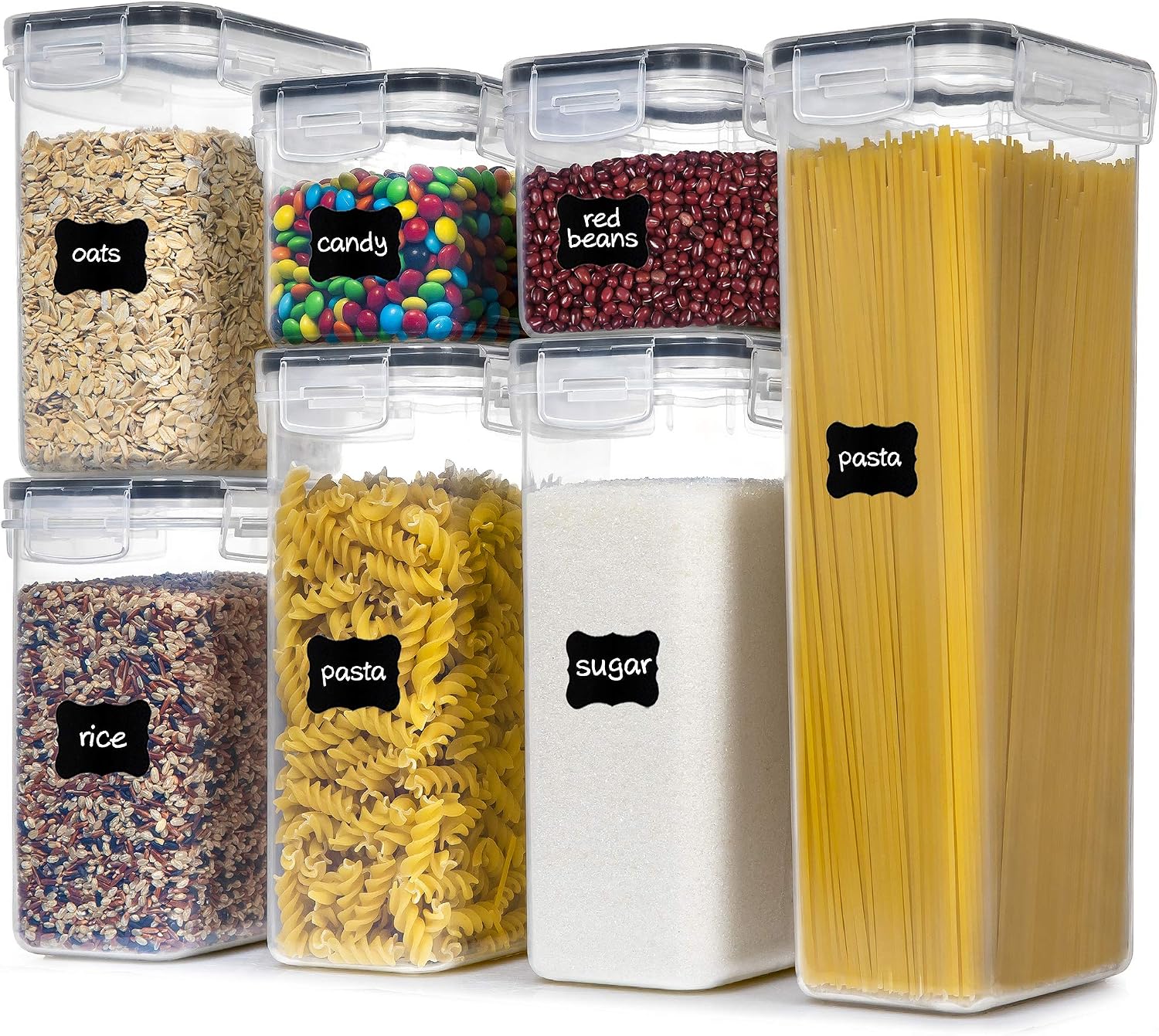 PANTRYSTAR Airtight Food Storage Containers with Lids, 7 PCS