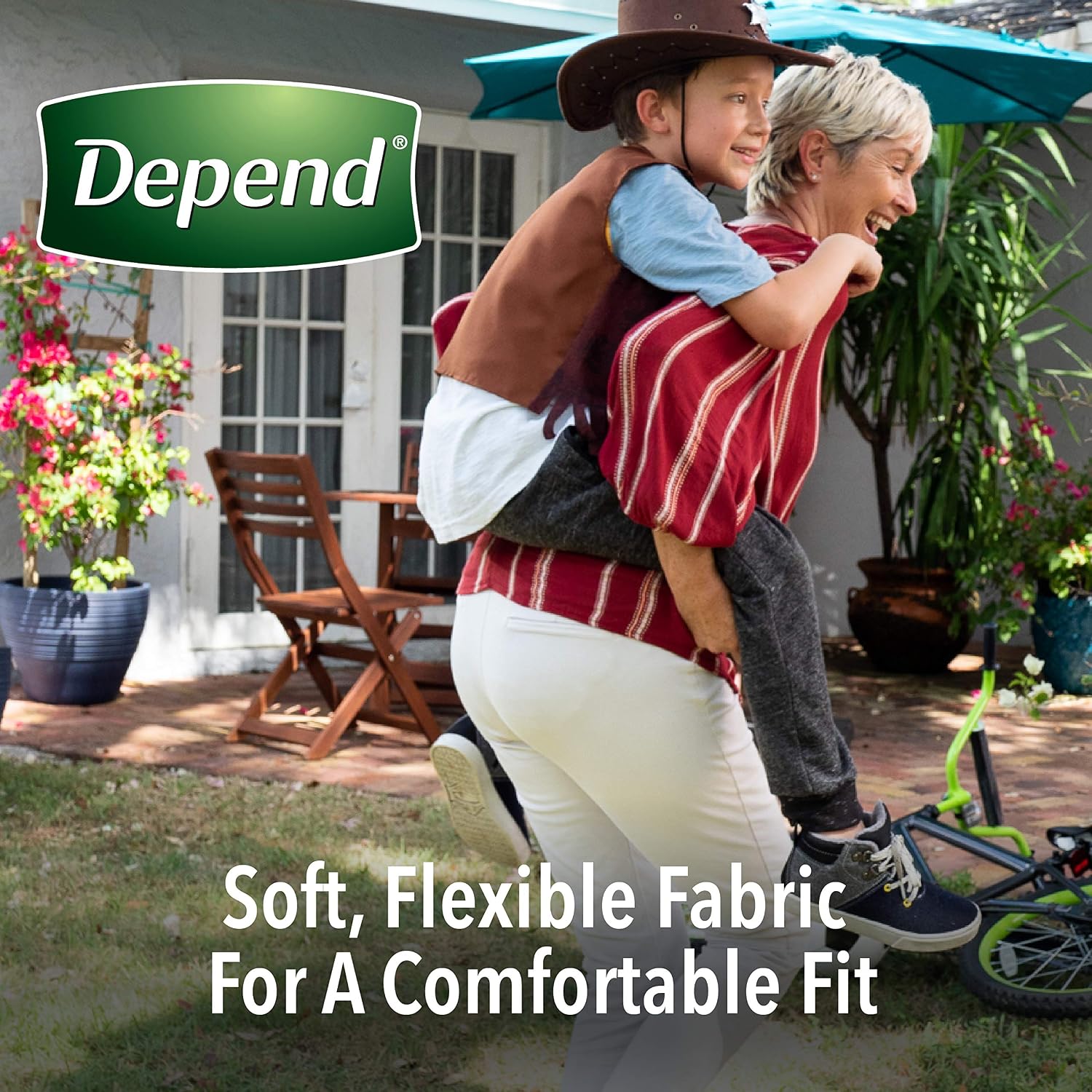 Depend FIT-FLEX Incontinence Underwear for Women, Disposable, Maximum Absorbency, Large, Blush, 52 Count (2 Packs of 26) (Packaging May Vary)