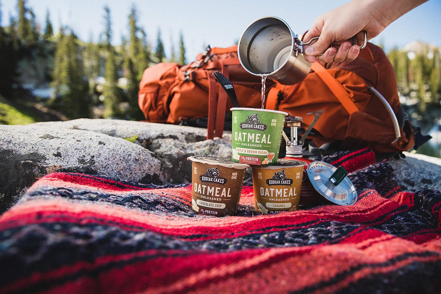 Kodiak Cakes Instant Protein Maple & Brown Sugar Oatmeal in a Cup, 2.12oz (Pack of 12)