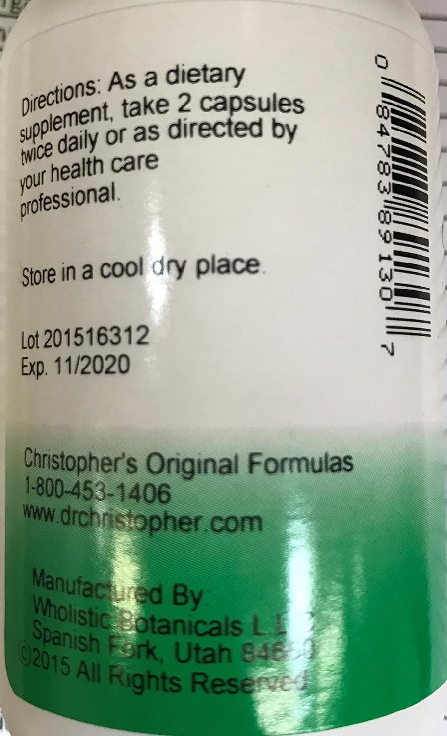 Christopher's Original Formulas Joint Formula – 100 Vegetarian Capsules – Synergistic Herbal Blend for Joint Support – Made in The USA