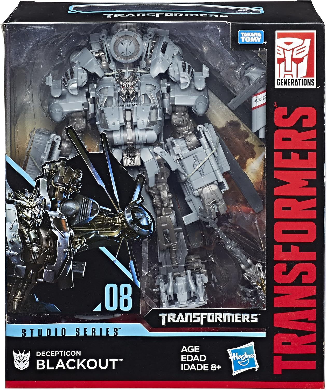 Transformers E0980 MV6 Studio Series 50 Tf1 Blackout Action Figure