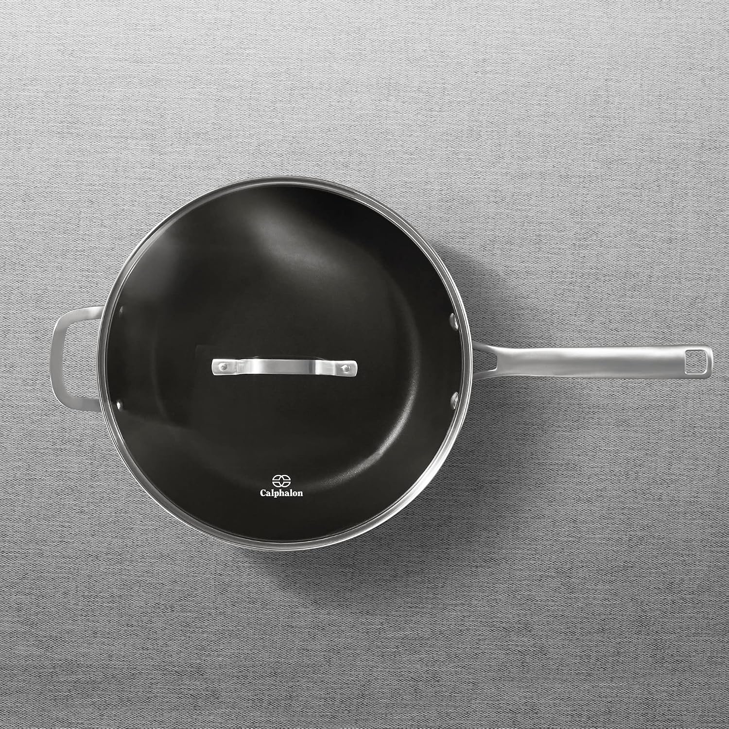 Calphalon 1943876 Classic Nonstick Sauce Pan with Cover, 2.5 quart, Grey