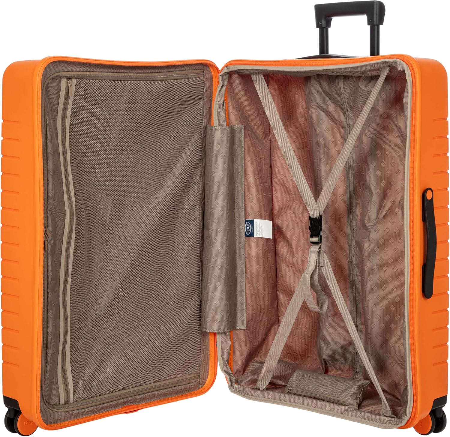 Bric's B|Y Ulisse Checked Luggage with Spinner Wheels – Expandable Lightweighted Hard Shell Suitcase, TSA Combination Lock - Removeable Wash Bag Included - 30 Inch, Mango