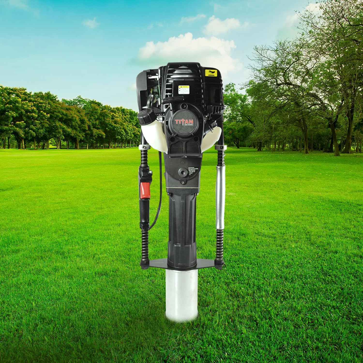 Titan PGD3875 Gas-Powered Post Driver, 1.3 HP, 3 7/8" Max Diameter