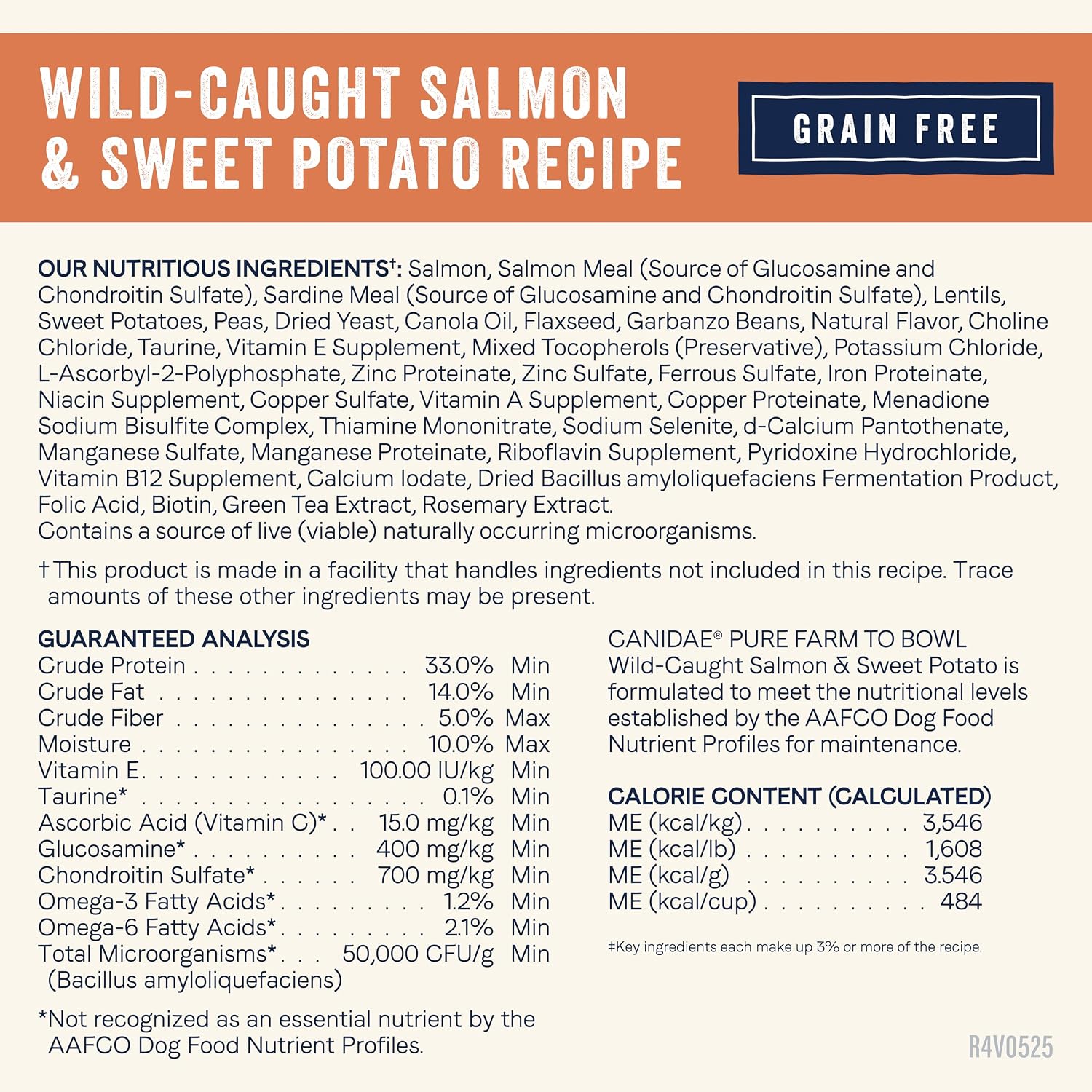 Canidae Pure Farm to Bowl Dry Dog Food - Balanced Nutrition for Adult Dogs - Limited Ingredient Formula - Grain, Wheat & Soy-Free - 22 lb - Wild-Caught Salmon & Sweet Potato Recipe