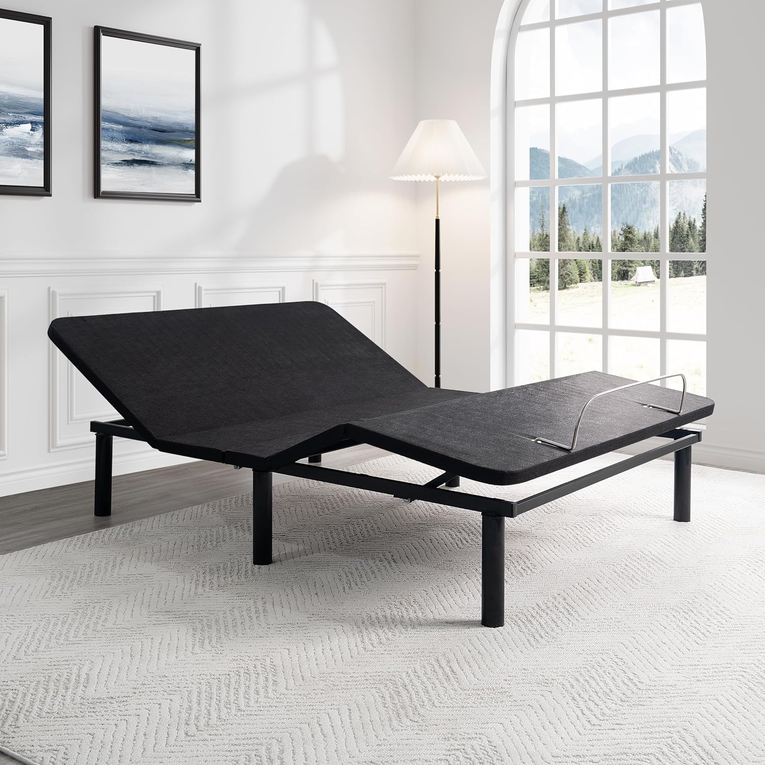 Naomi Home Idealbase Twin XL Adjustable Bed Frame with Lumbar Support | Twin Xl Adjustable Bed With Lumbar Support, Head & Foot Incline, Massage, Usb Ports, Wireless Remote & Zero Gravity
