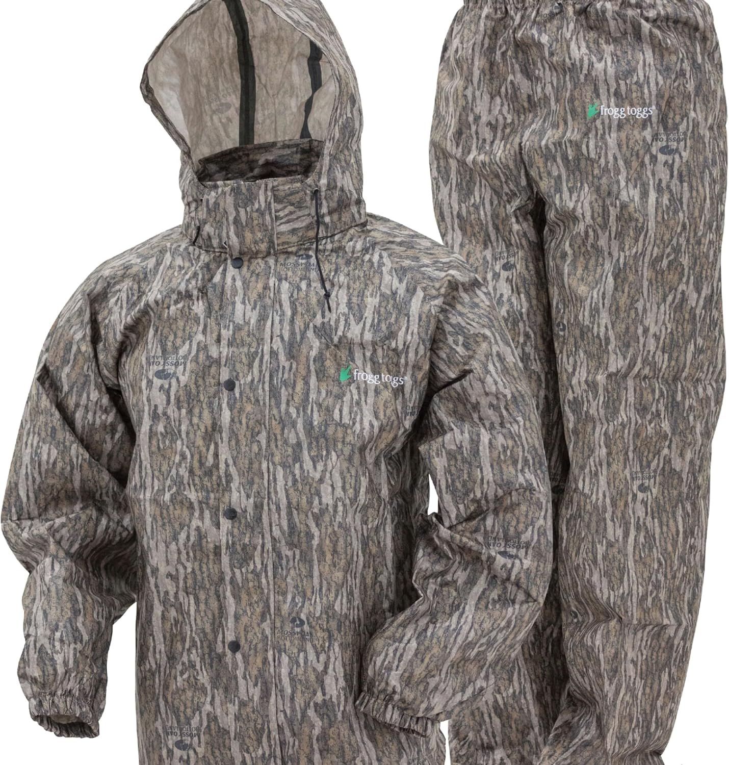 FROGG TOGGS Men's Classic All-Sport 3-Layer Waterproof Breathable Rain Suit | 2-Piece Rainwear, Adjustable Hood Raincoat, Rain Pants Ideal for Fishing, Golf, Motorcycling, Hunting, Camping, Outdoors