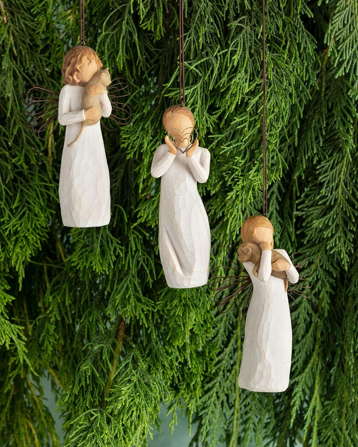 Willow Tree with affection Ornament, I Love Our Friendship!, A Gift to Celebrate Pet Adoption, for Animal Lovers and Cat Owners