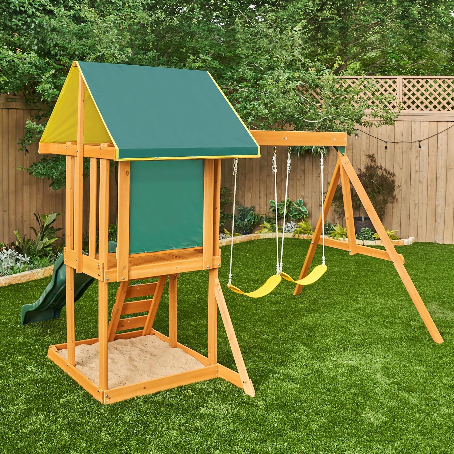 KidKraft Appleton Wooden Swing Set, (Amazon Exclusive)