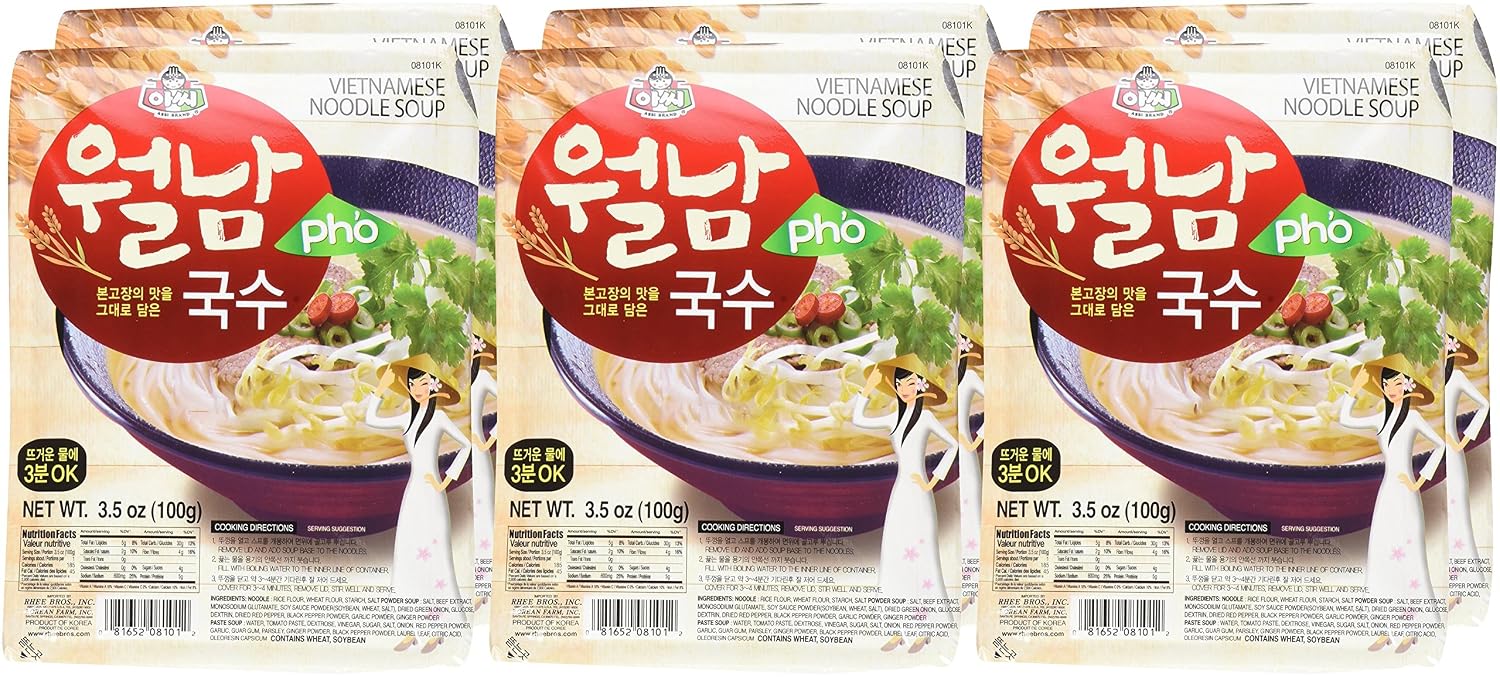 Assi Brand Pho Instant Vietnamese Noodle Soup (Pack of 6)