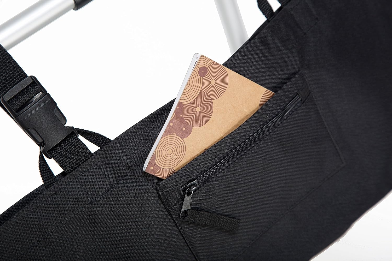 RMS Water Resistant Tote Bag for Walker and Scooter (Butterfly) | Walker Bag and Organizer, Carry a phone, wallet and personal items on a walker, rollator or scooter within easy reach