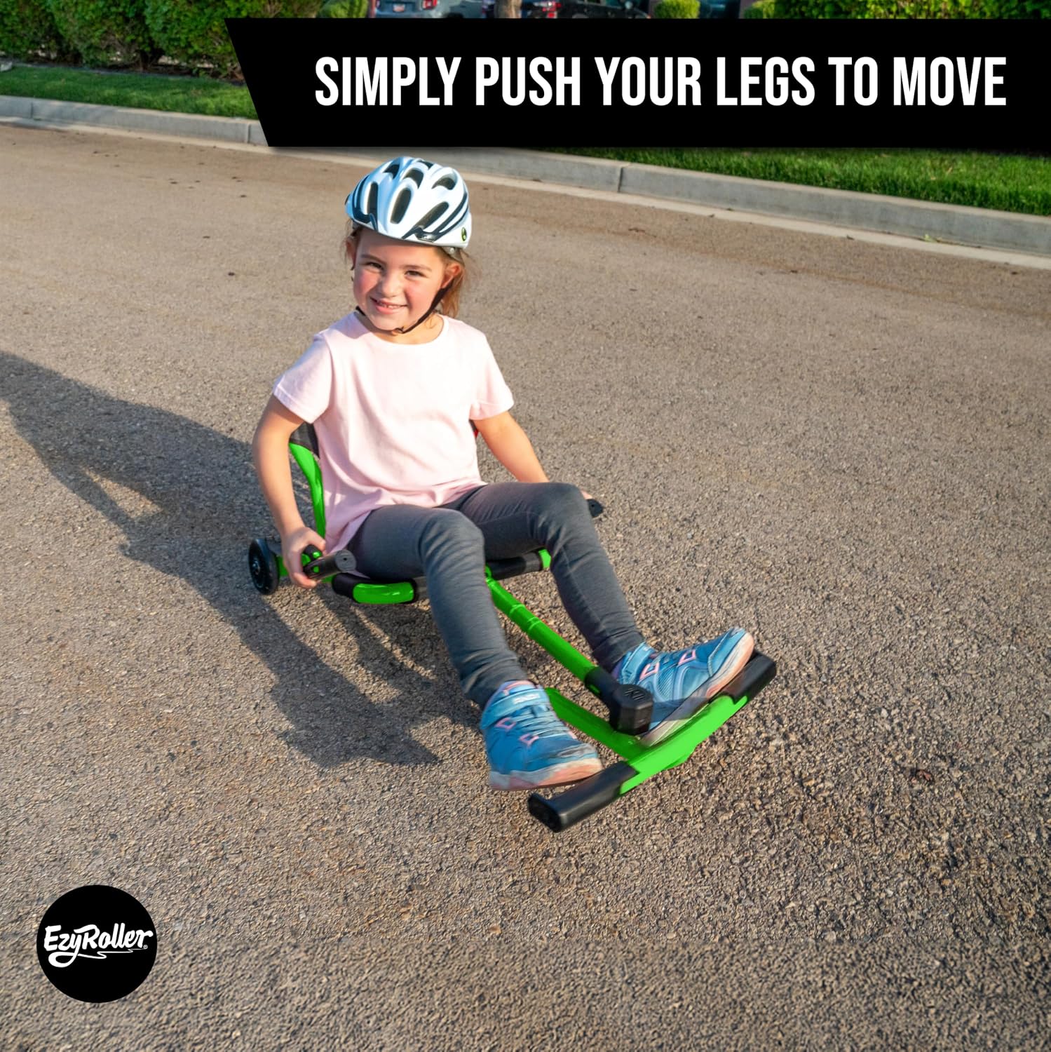 EzyRoller Classic X Ride On Toy for Kids, Ages 3-12, Up to 154 lbs - Black