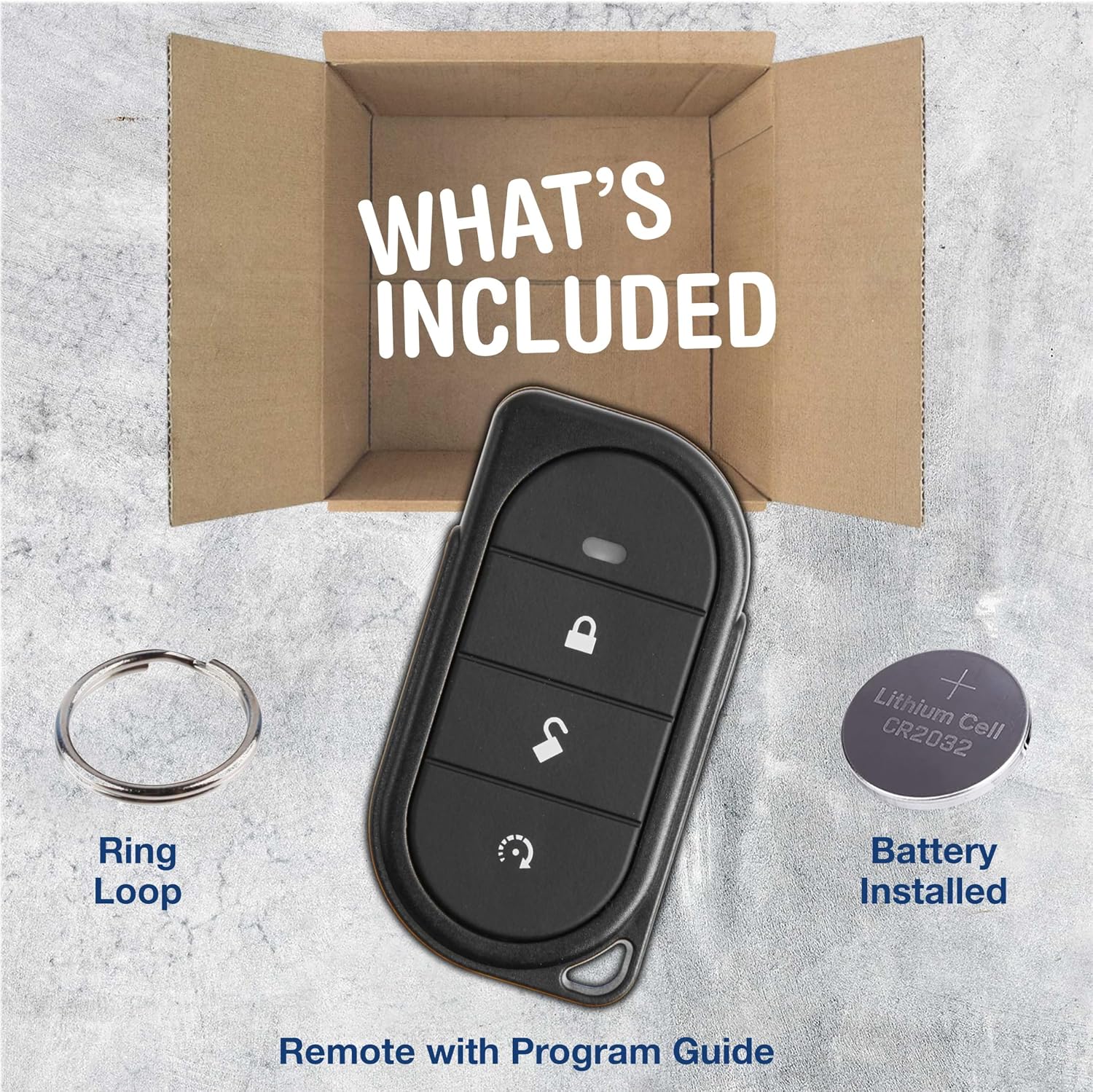 2X KeylessOption Keyless Entry Remote Control Car Truck SUV Key Fob Alarm Security Starter Lock Unlock Remote Start 3-Button Replacement for Viper (7146V)