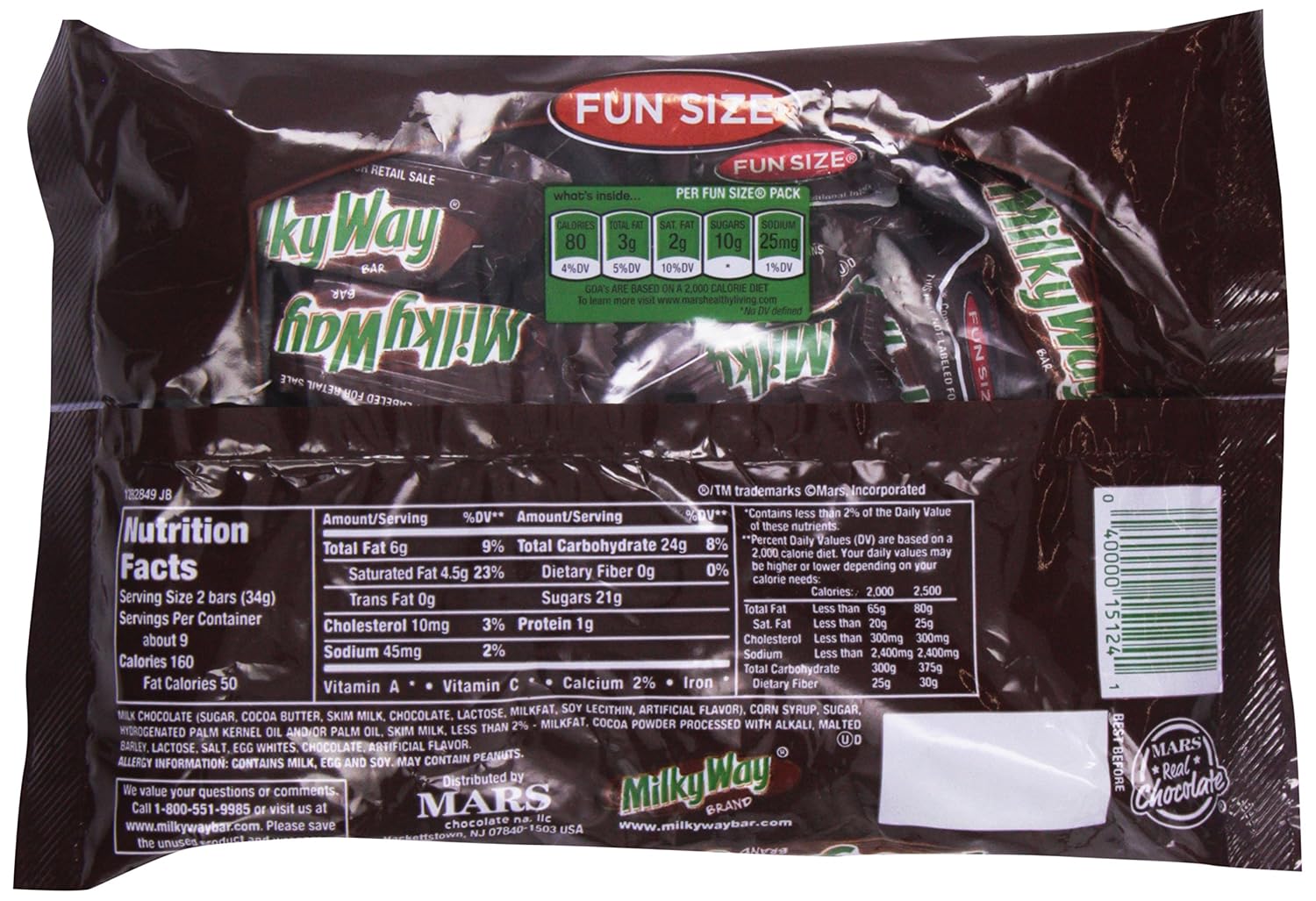 Milky Way Fun Size Snacks, 11.24 oz