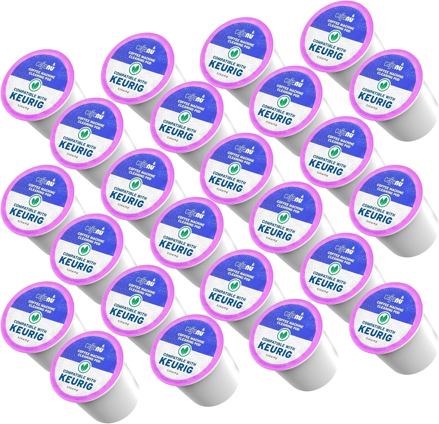 Caffenu Keurig Compatible Cleaning Rinse Pods, 8-Pod Cleaner Kit