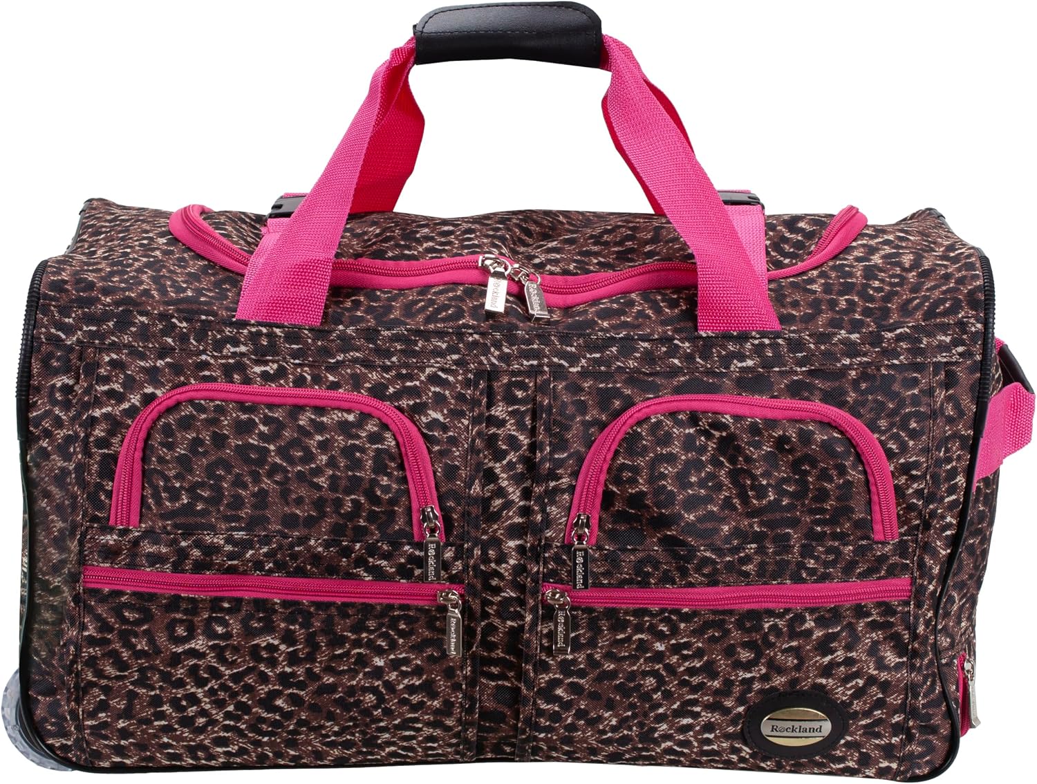 Rockland Rolling Duffel Bag, Black, 22"