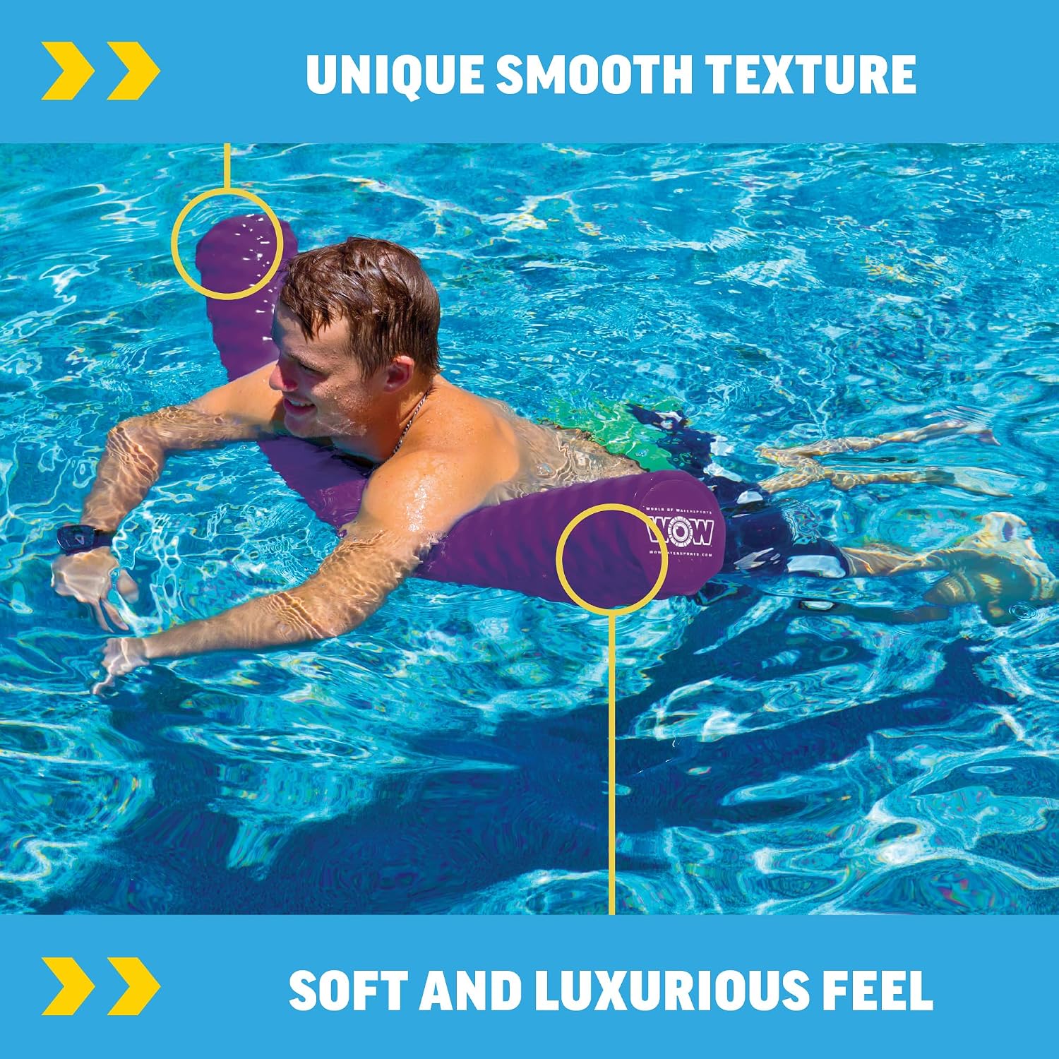 World of Watersports First Class Foam Pool Noodles for Swimming and Floating, Pool Floats, Lake Floats