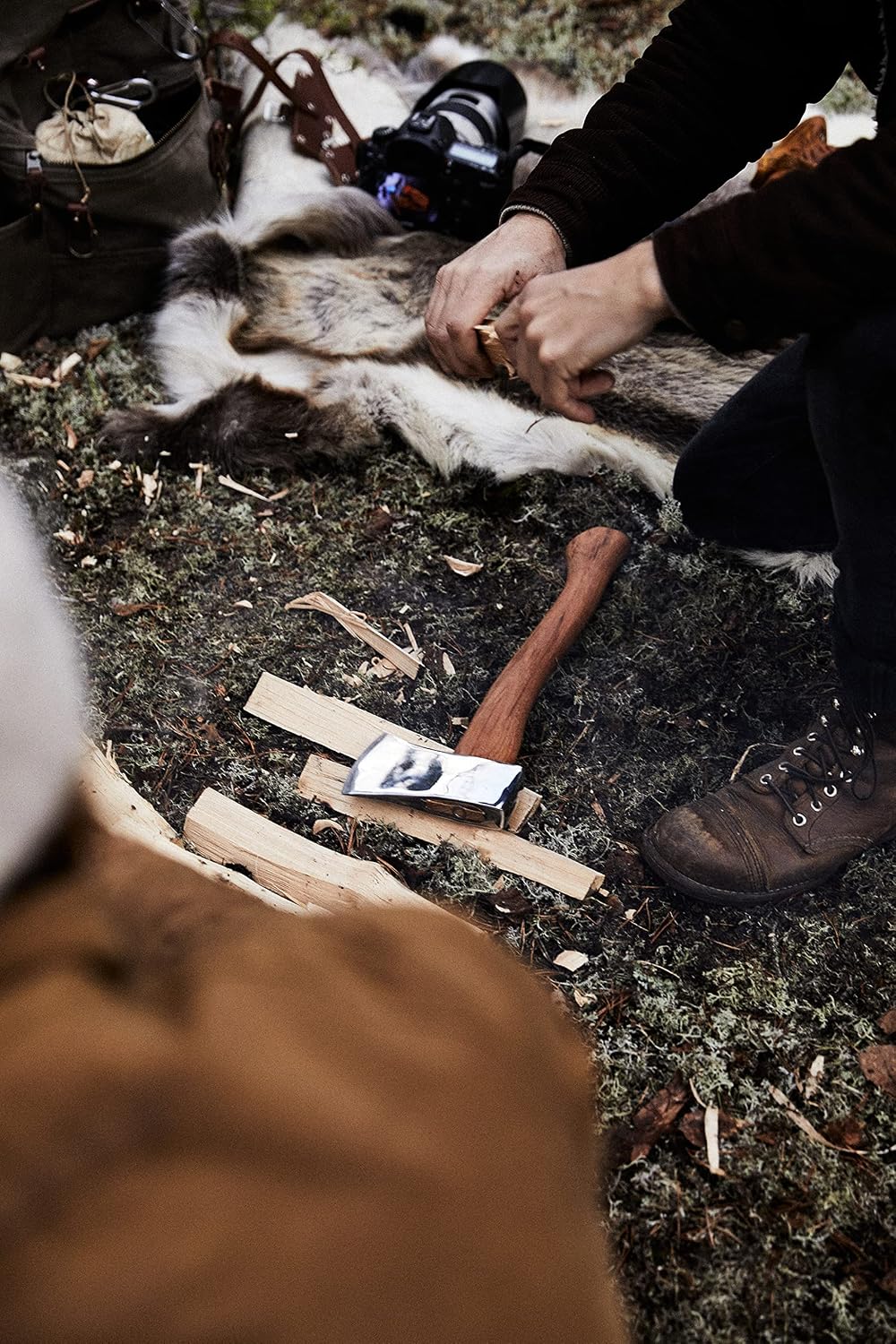 1844 Helko Werk Germany Classic Expedition Felling Axe (10497) | Made in Germany Large Felling Axe for Heavy Duty Felling Trees Cutting Wood and Timber Head 4.5lb, Handle 35 inches