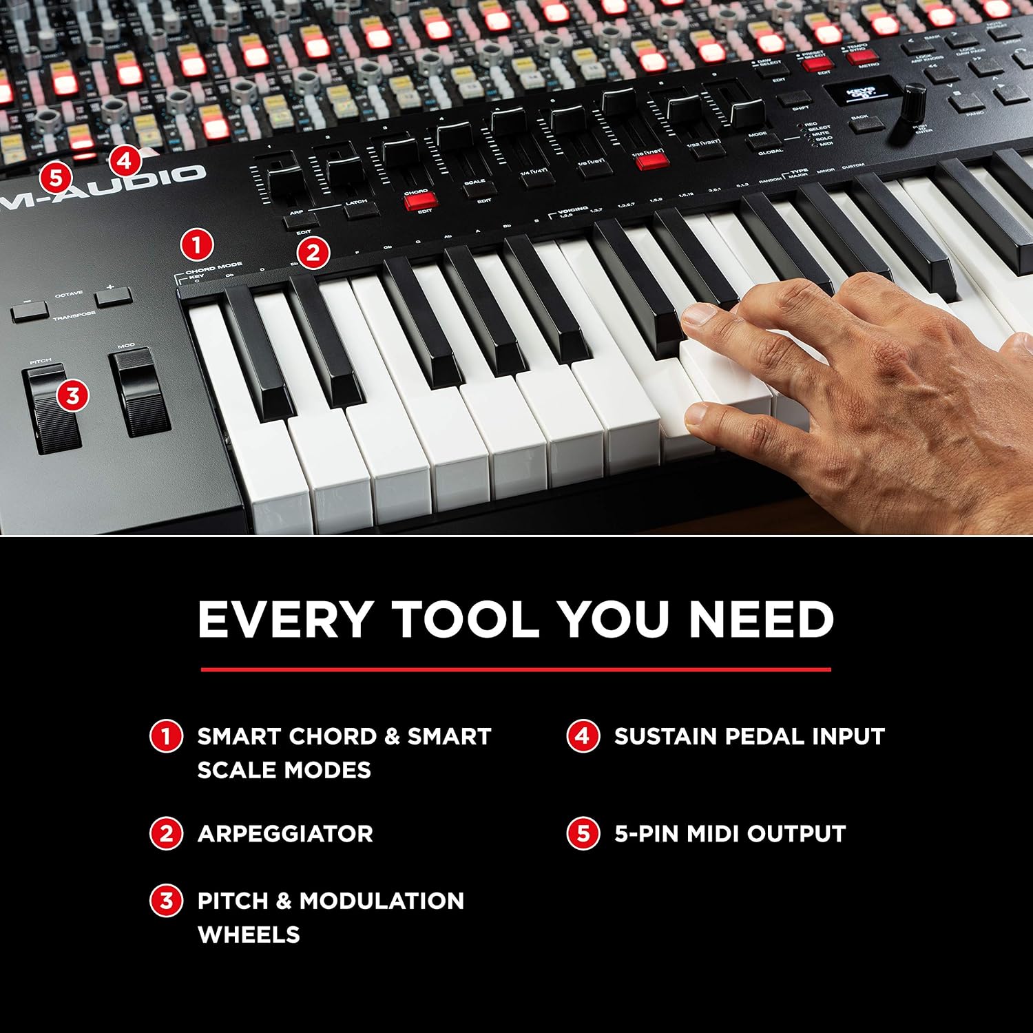 M-AUDIO Oxygen Pro 61 USB MIDI Keyboard Controller