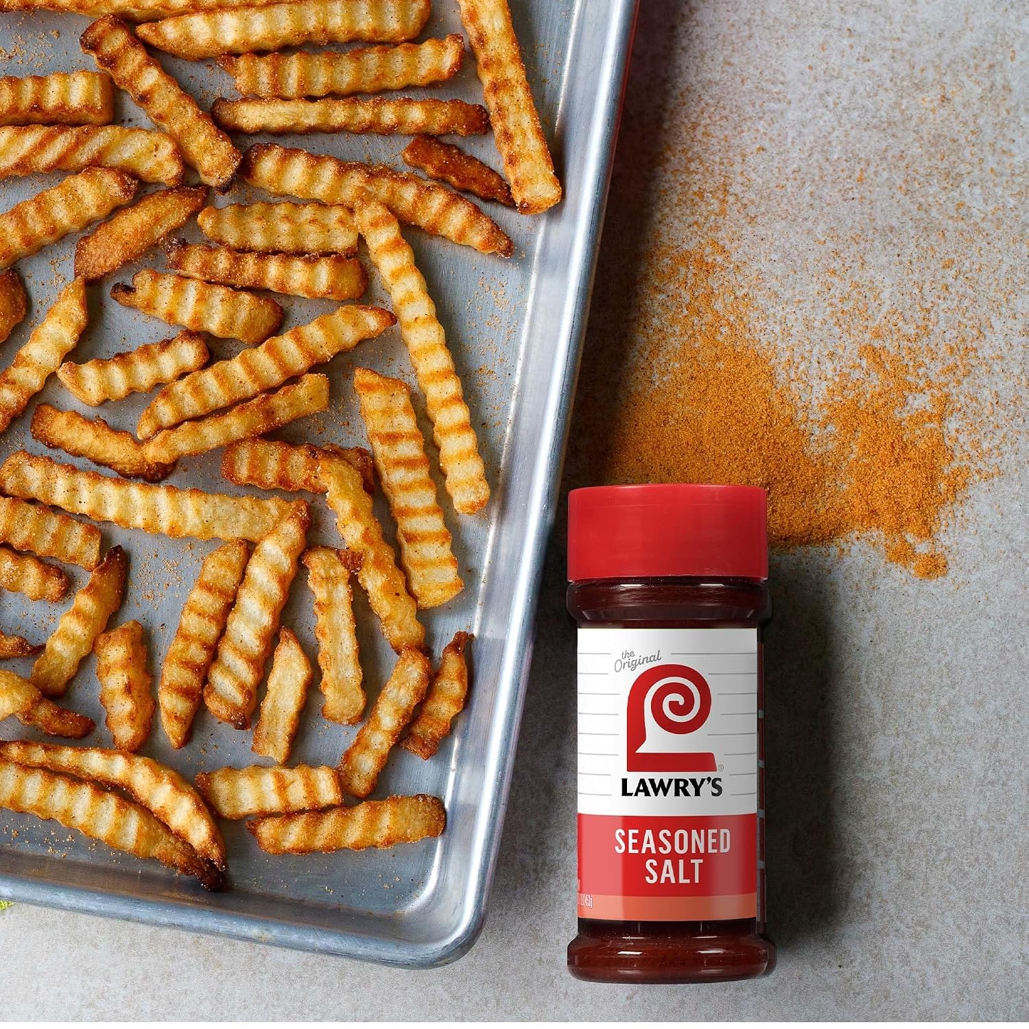 Lawry’s Seasoned Salt, No MSG Added, Kosher Certified, Staple, Versatile, All-Purpose Seasoning to Shake on Beef, Pork, or Poultry, 16 oz