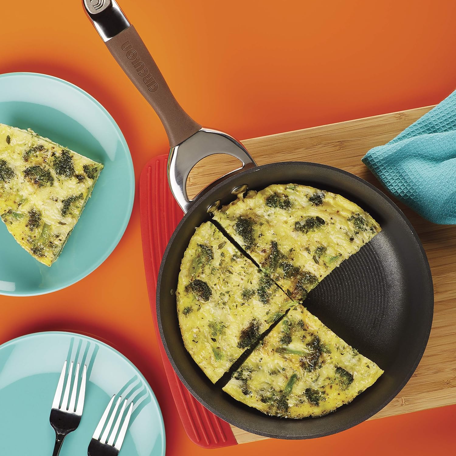 Circulon Symmetry Hard Anodized Nonstick Induction Frying Pan, 8.5-Inch Fry Pan, Black