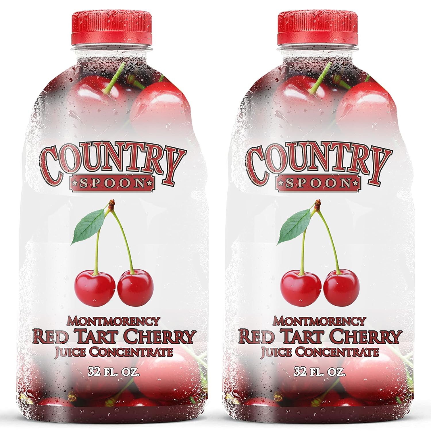 Country Spoon Montmorency Red Tart Cherry Juice Concentrate, 32 oz | Grown & Made in the USA