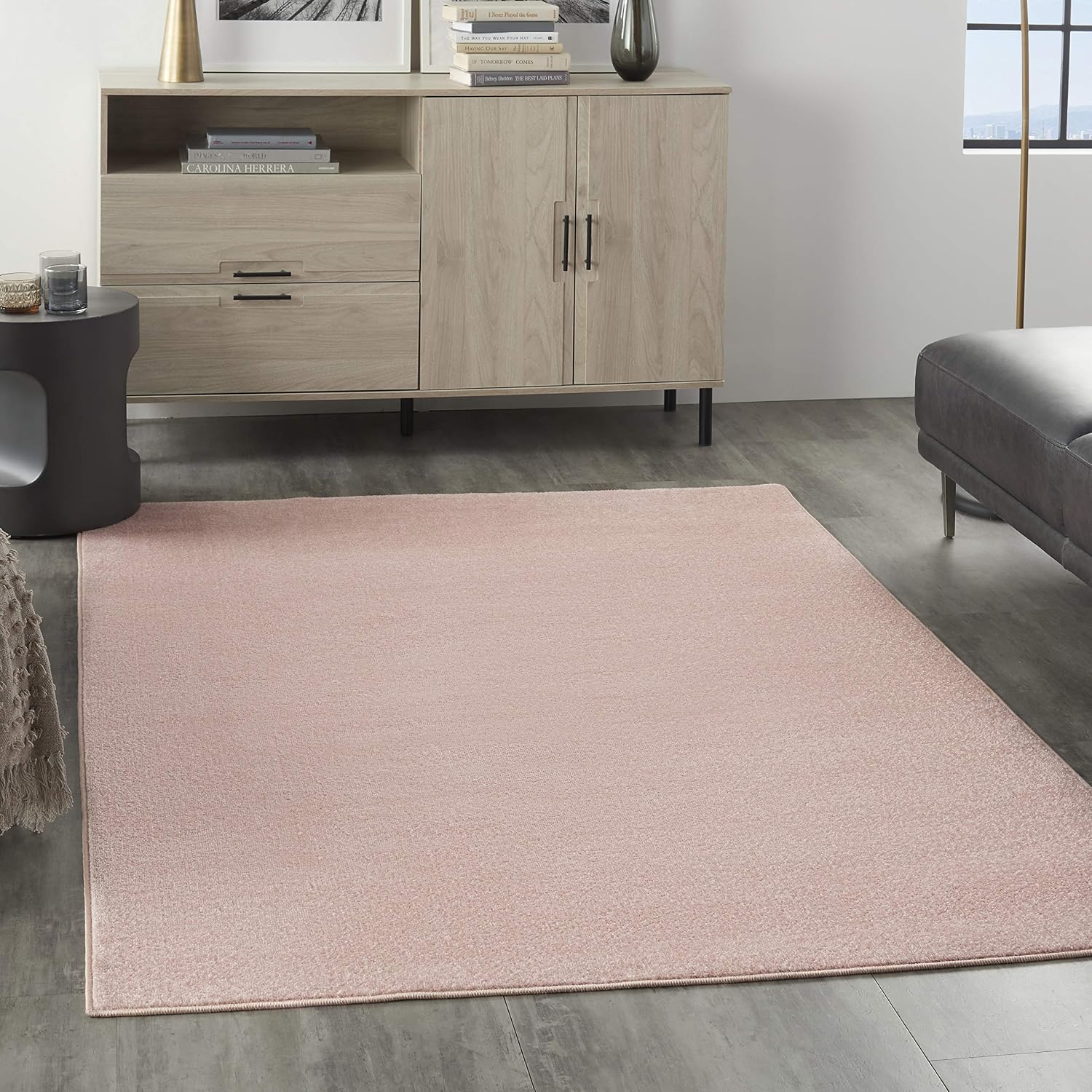 Nourison Home Essentials Indoor Outdoor Area Rug, Ivory Beige, 7' x 10'