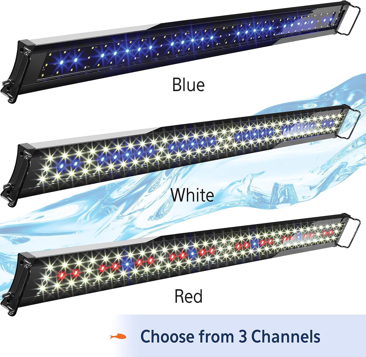 Aqueon Optibright Plus LED Fish Tank Aquarium Lighting System with Remote Control, 30 to 36 Inch | Plus, With Remote Control
