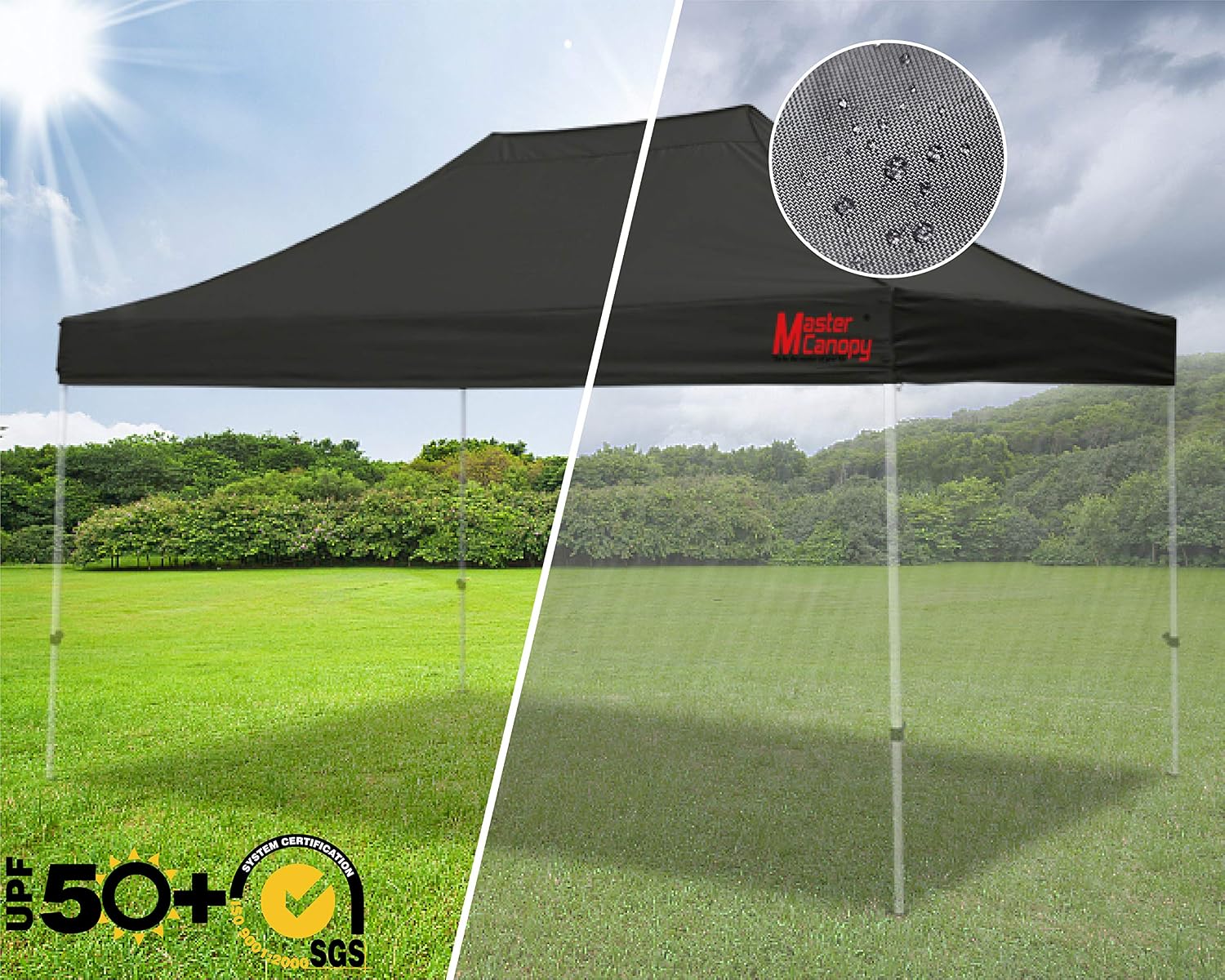 MASTERCANOPY 10x10 Replacement Pop Up Canopy Top for Kingkong Frame Gray