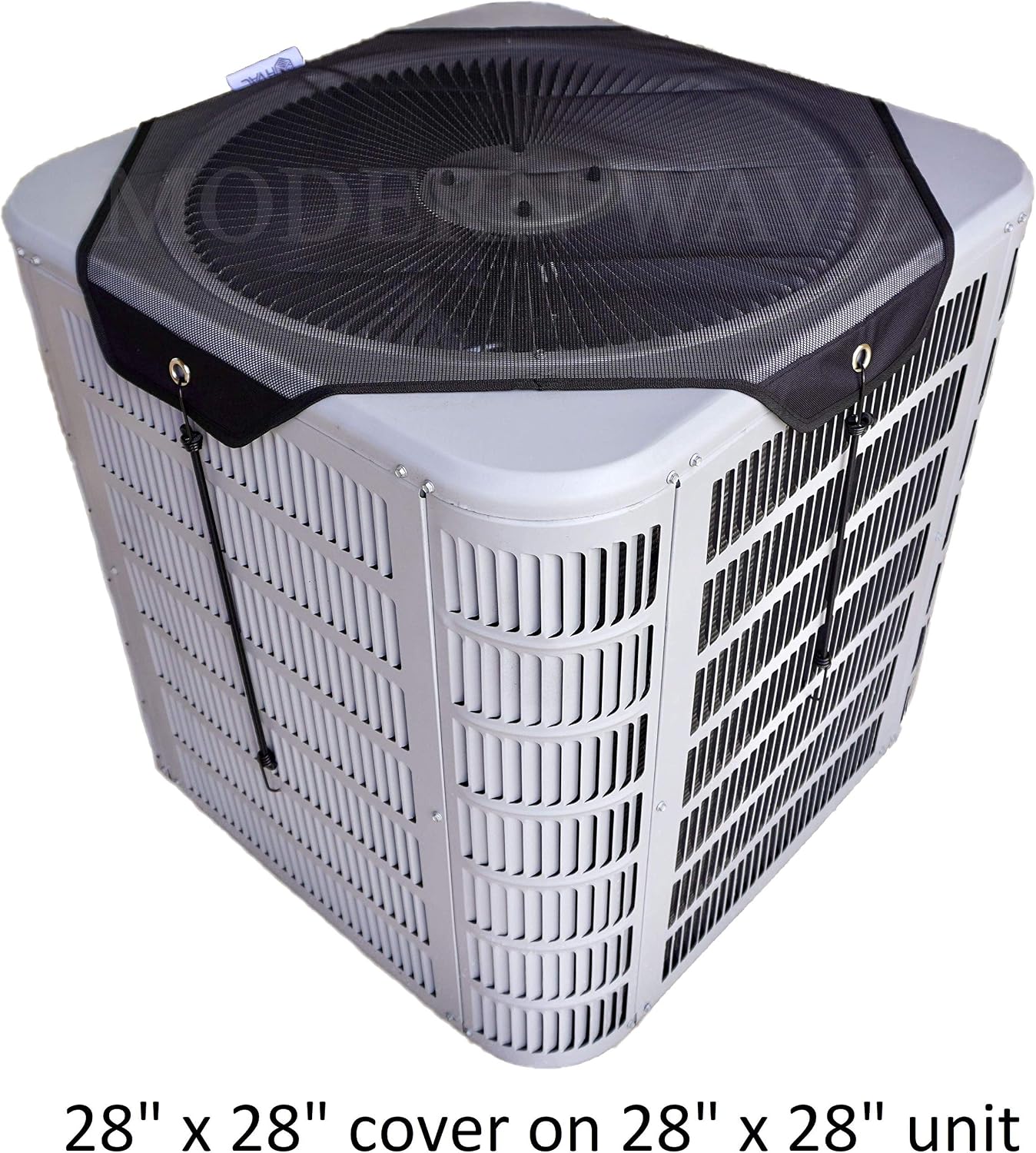 MODERN WAVE - 2 (Two) Central Air Conditioner Covers for Outside Units 36 x 36 inch - 1 (One) Top Universal Mesh Cover and 1 (One) Winter Waterproof