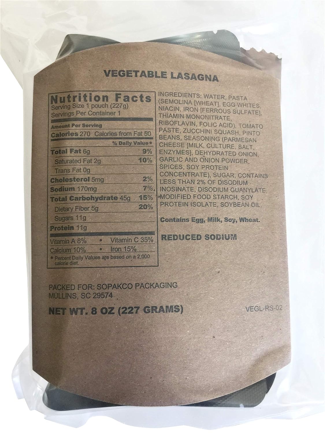 6/2021 Pack Date - 6/2026 expiration MREs with 16 MREs-Reduced Sodium Food Rations-Meals Ready To Eat-2021 Manufacture Date