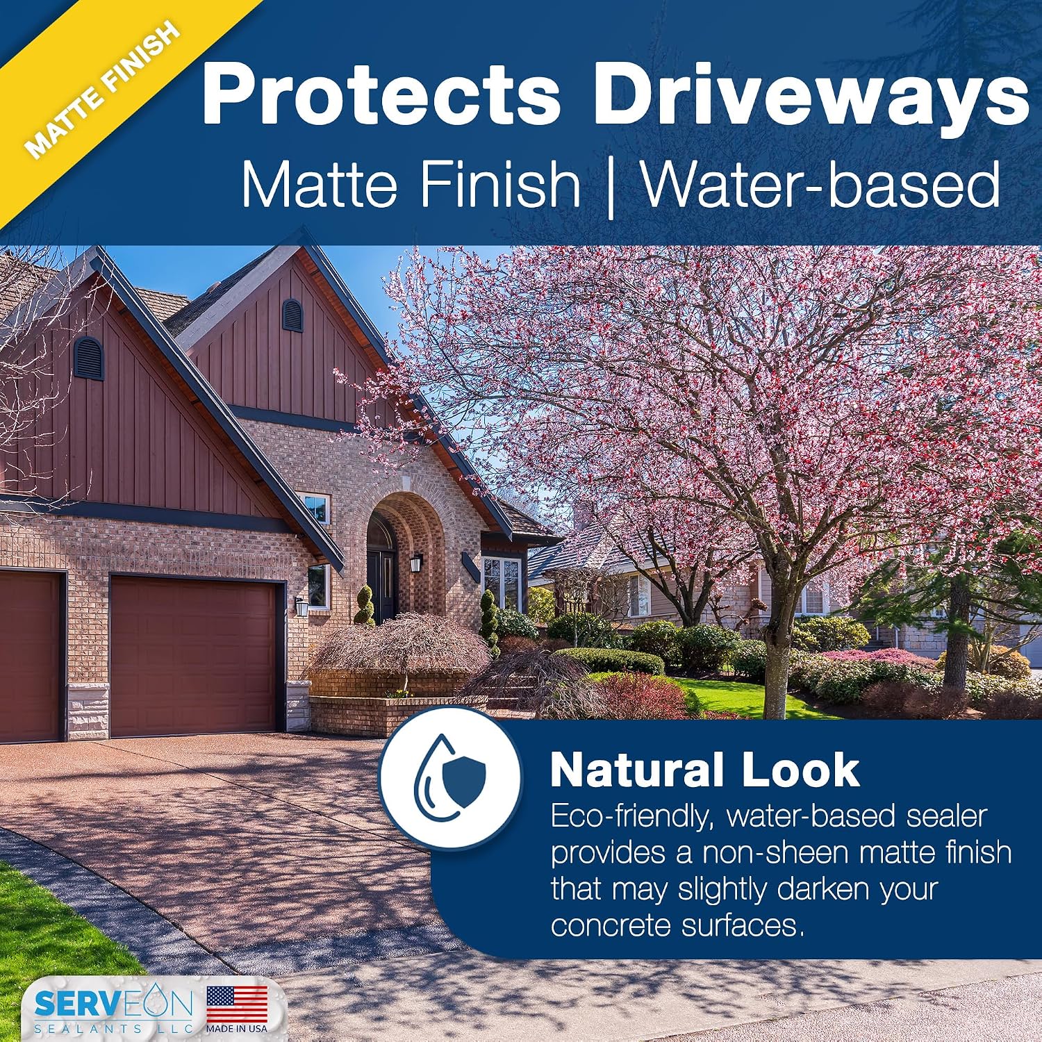 Concrete Driveway Sealer Plus Stain Guard (Matte Finish) 1 Gal