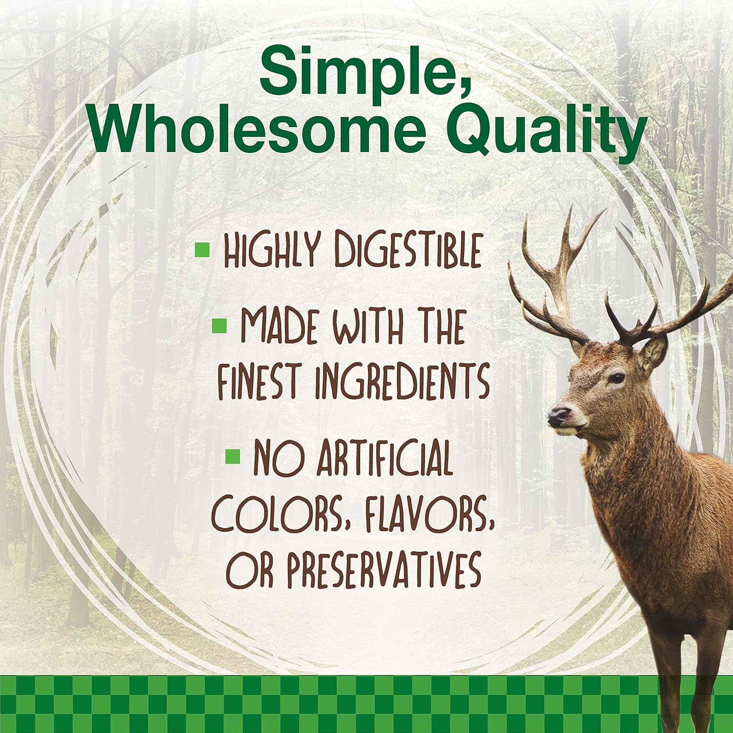 Nylabone Healthy Edibles Wild Dog Treats, Venison Flavor, Large | Natural dog chew bones, made in USA, highly digestible dog chews, long lasting chews for large dogs up to 50 lbs