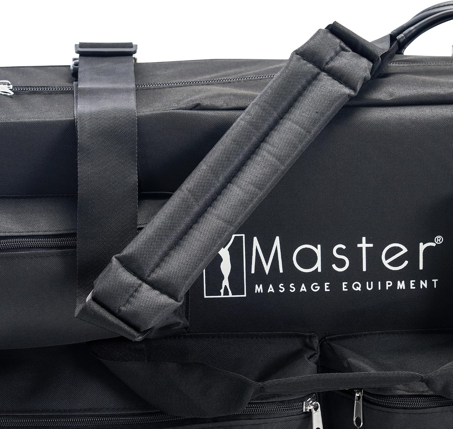 Master Massage Luggage Style Wheeled Massage Table Carrying Case 27” to 32” Width Folding Massage Table- Black