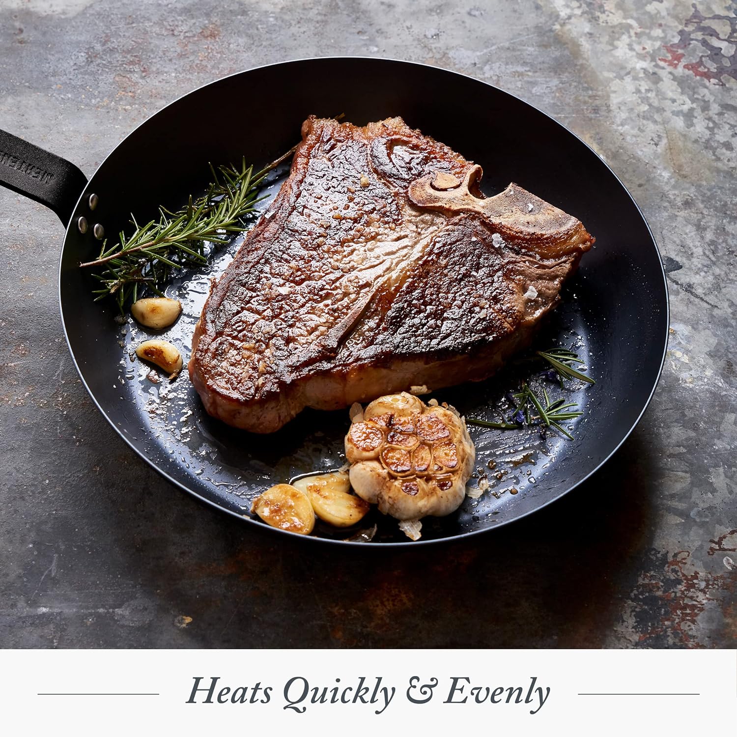Merten & Storck 10" Pre-Seasoned Carbon Steel Frying Pan Skillet