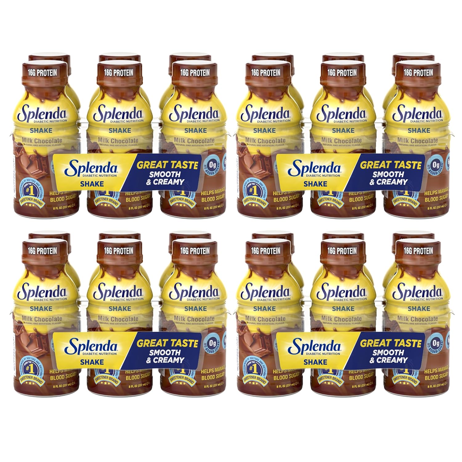 SPLENDA Diabetes Nutrition Shakes, Milk Chocolate, 8 Fl Oz