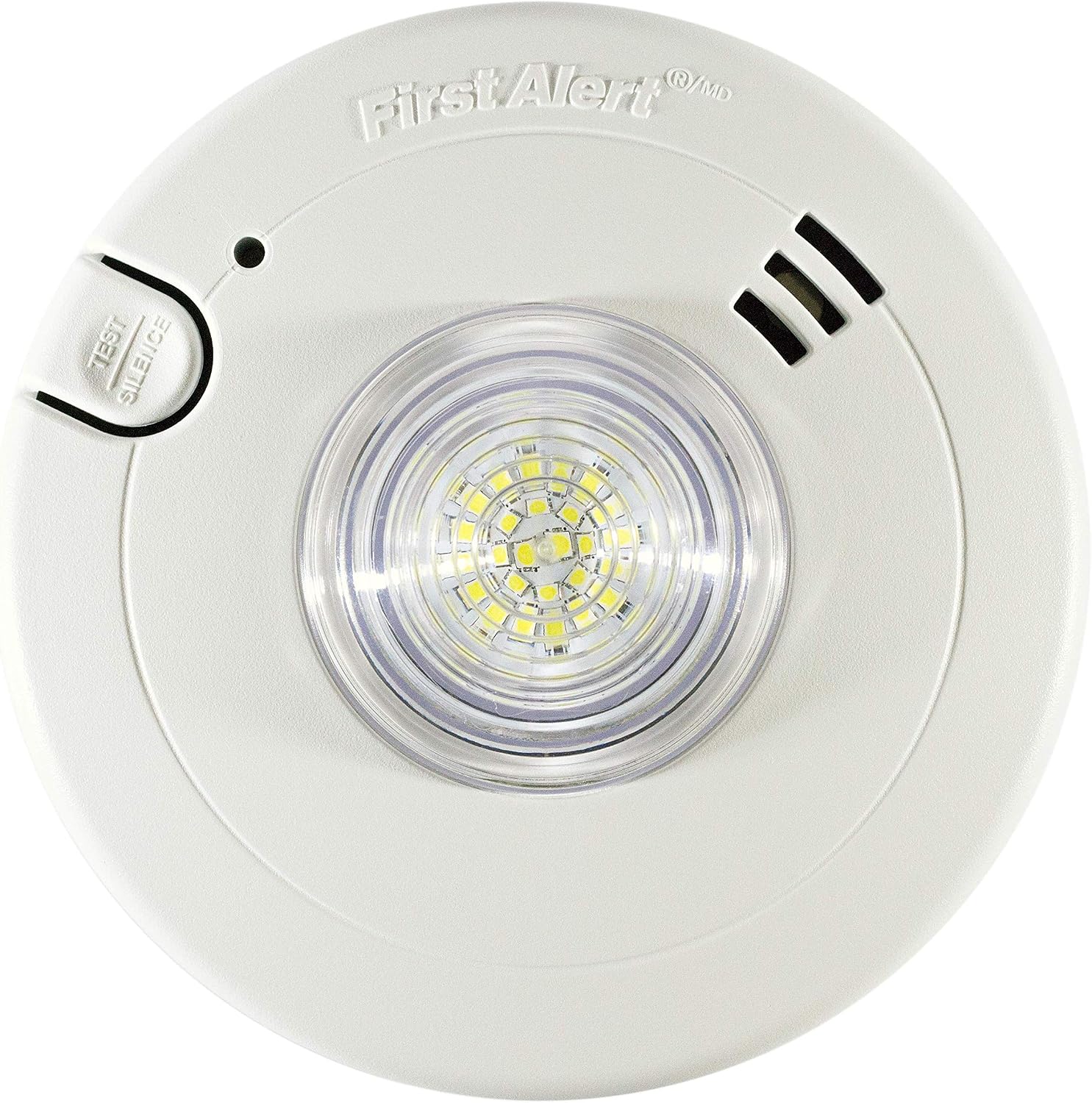First Alert BRK 7020BSL Hardwired Hearing Impaired Smoke Detector with LED Strobe Light , white