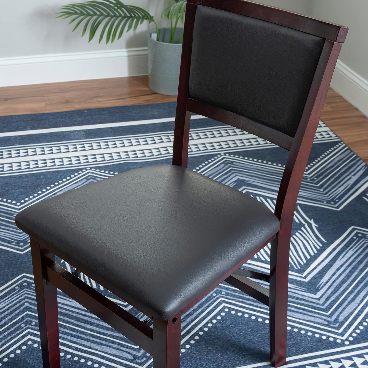 Linon Keira Pad Back Folding Bar Stool