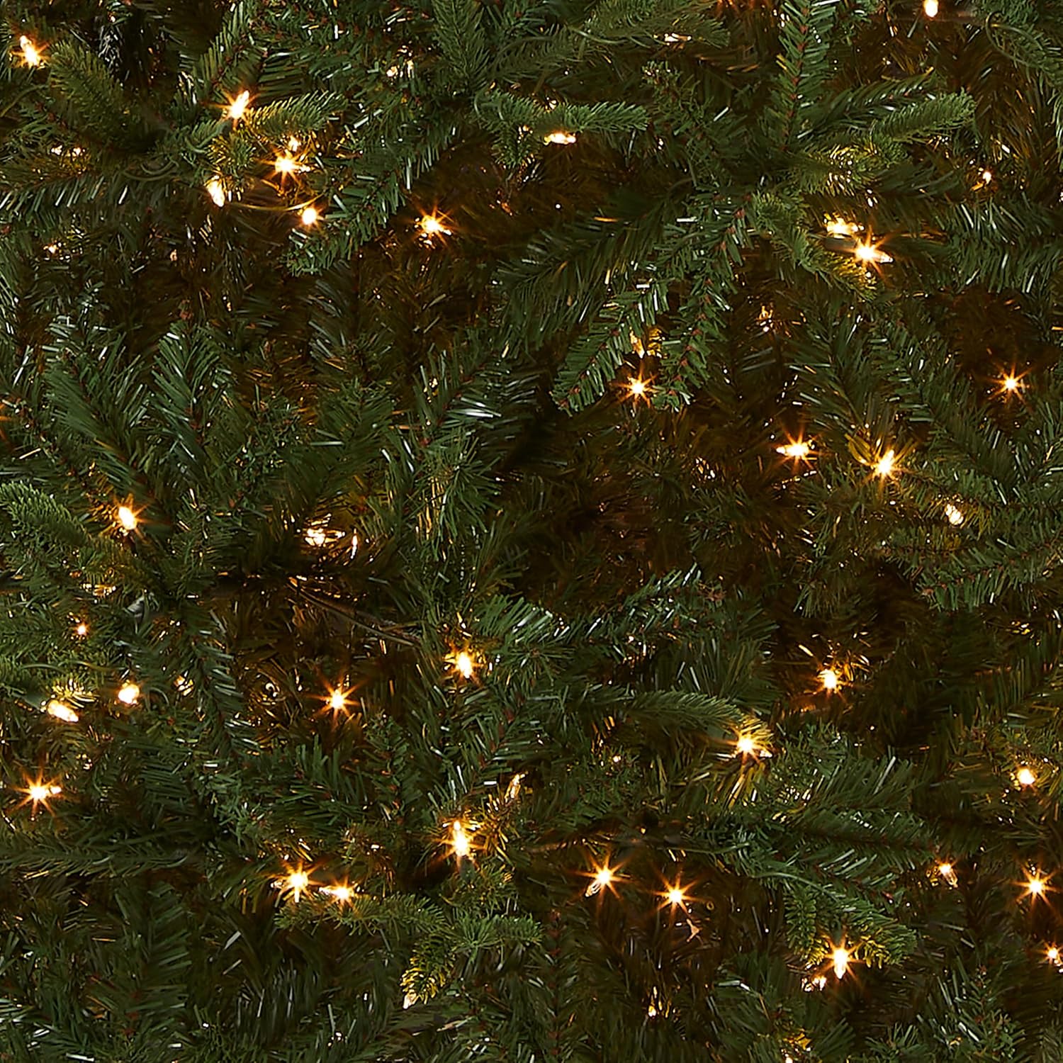 National Tree Company 7.5ft Pre-Lit Tiffany Fir Slim Christmas Tree | 600 Clear Lights, 1,878 Tips, Includes Stand, Artificial, Green