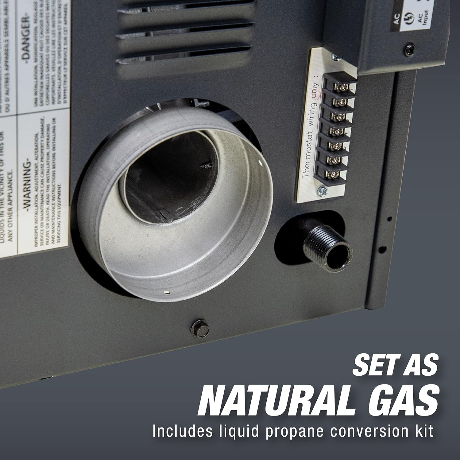 Mr. Heater 125,000 BTU Forced-Air Unit Heater (Propane or Natural Gas)