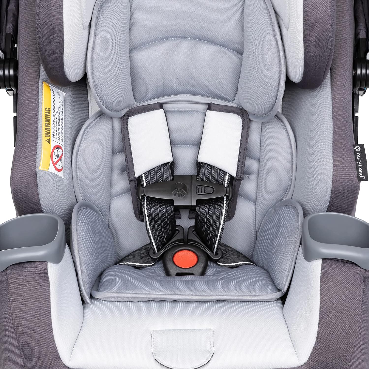 Baby Trend Cover Me™ 4-in-1 Convertible Car Seat, Vespa – Built-in Canopy, 4-Stage Growth System, Plush Comfort Padding, Multi-Position Recline