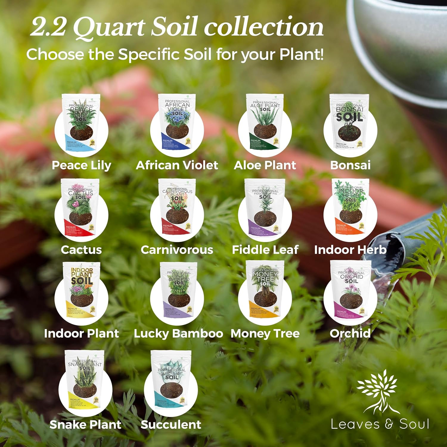 Professional Bonsai Soil Mix Ready to Use | Large 2.2 Quarts, Premium Potting Soil for Bonsai Trees