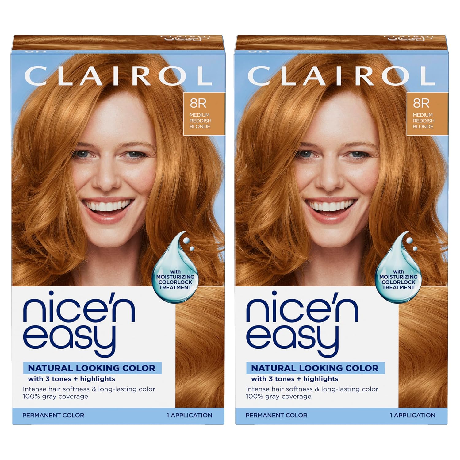 Clairol Nice'n Easy Permanent Hair Dye, 6A Light Ash Brown | Pack of 3