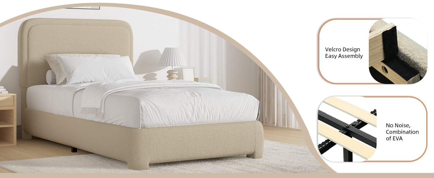 Upholstered bed frame