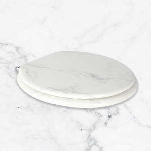White Marble Toilet Seat