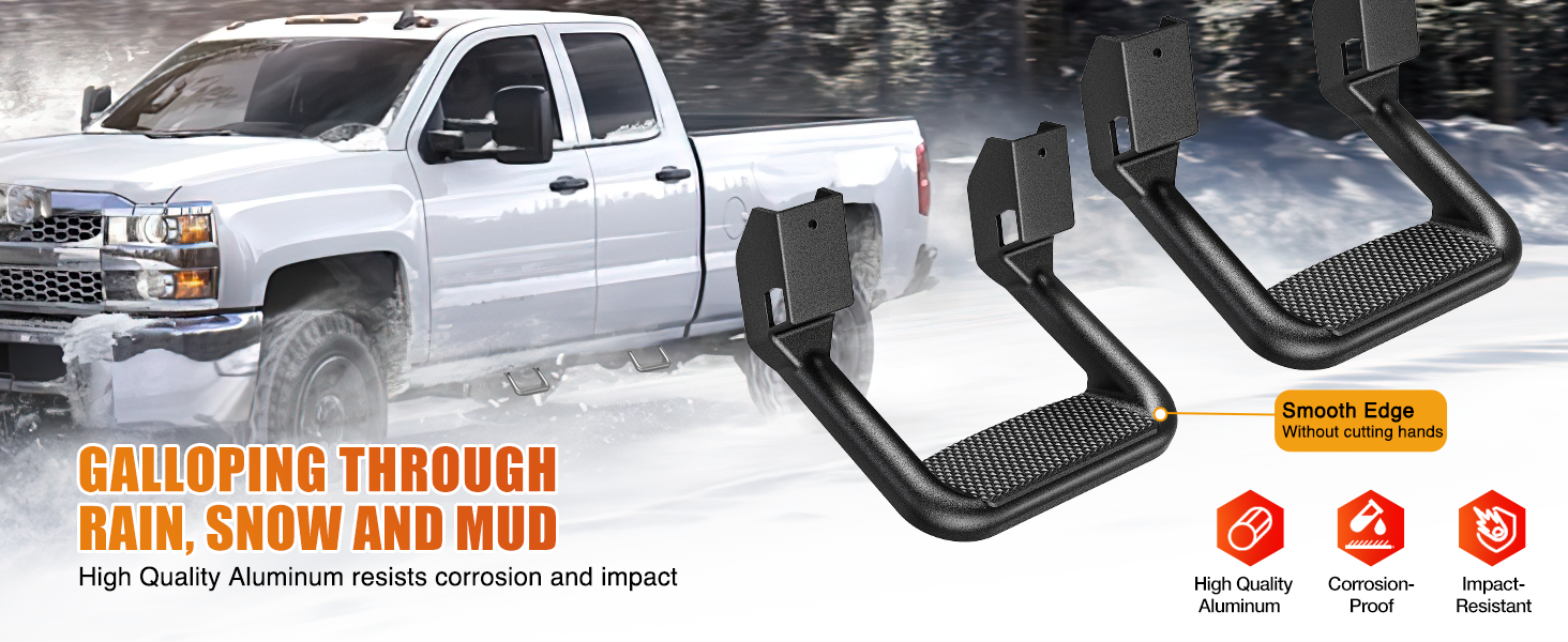 Nilight 2PCS UNIVERSAL SIDE STEPS