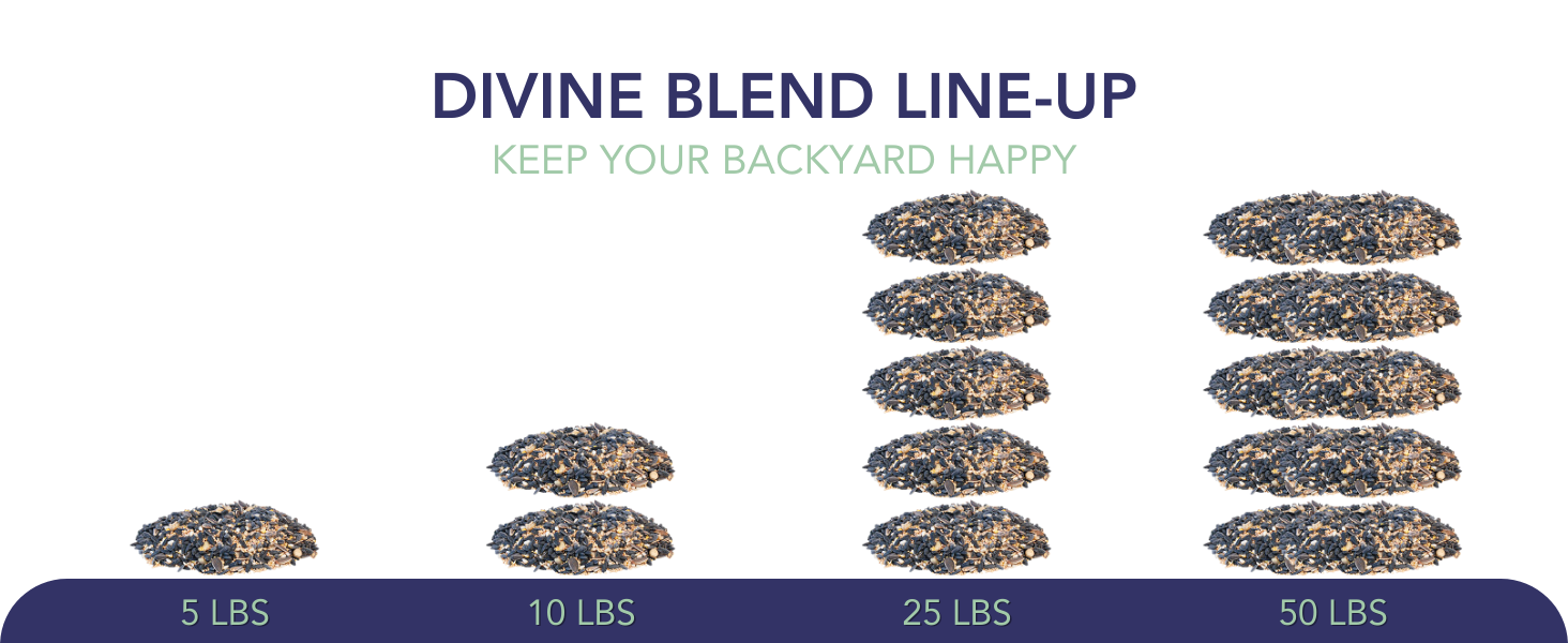 Wild Bird Seed Mix, Divine Blend, 50 lbs.